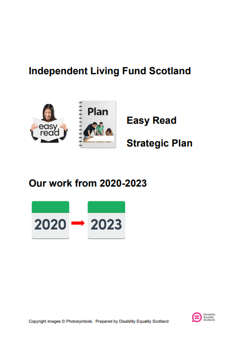 ILF Scotland Strategy 2020-2023 Easy-Read cover image