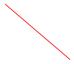 Image of diagonal red line