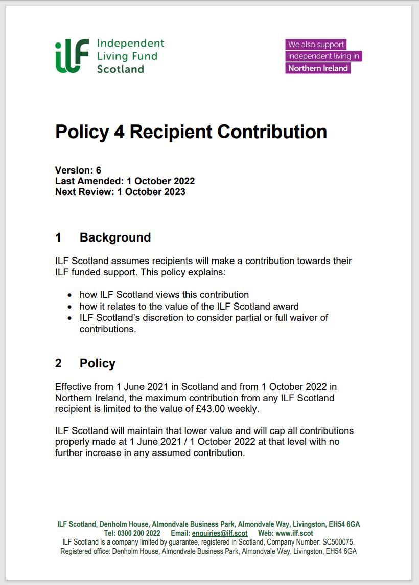 Cover of policy 4 document