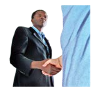 Man shaking someone's hand