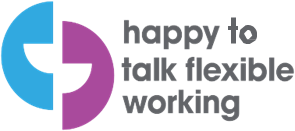Happy to Talk Flexible Working Logo