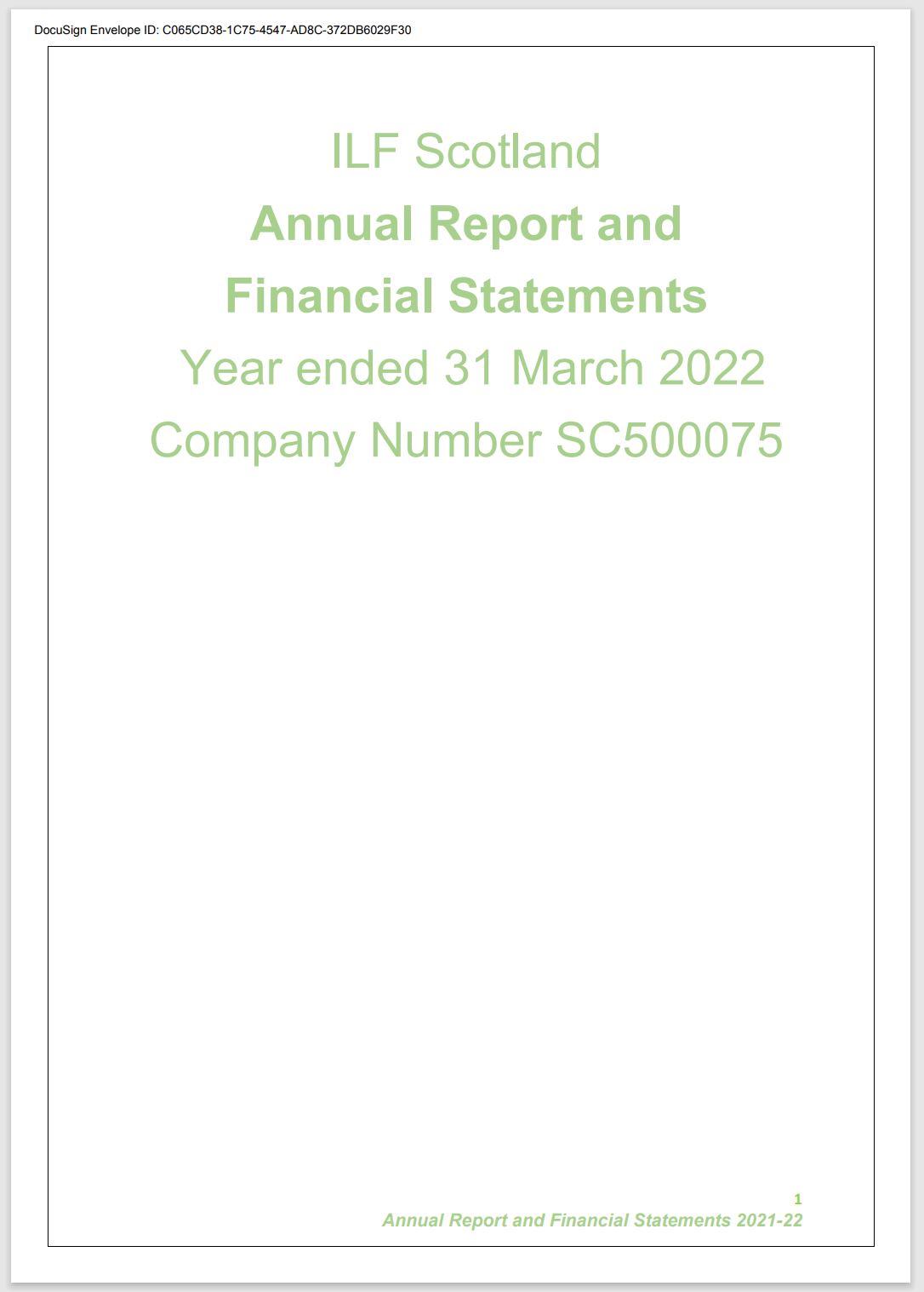 Annual Report 2022 cover page
