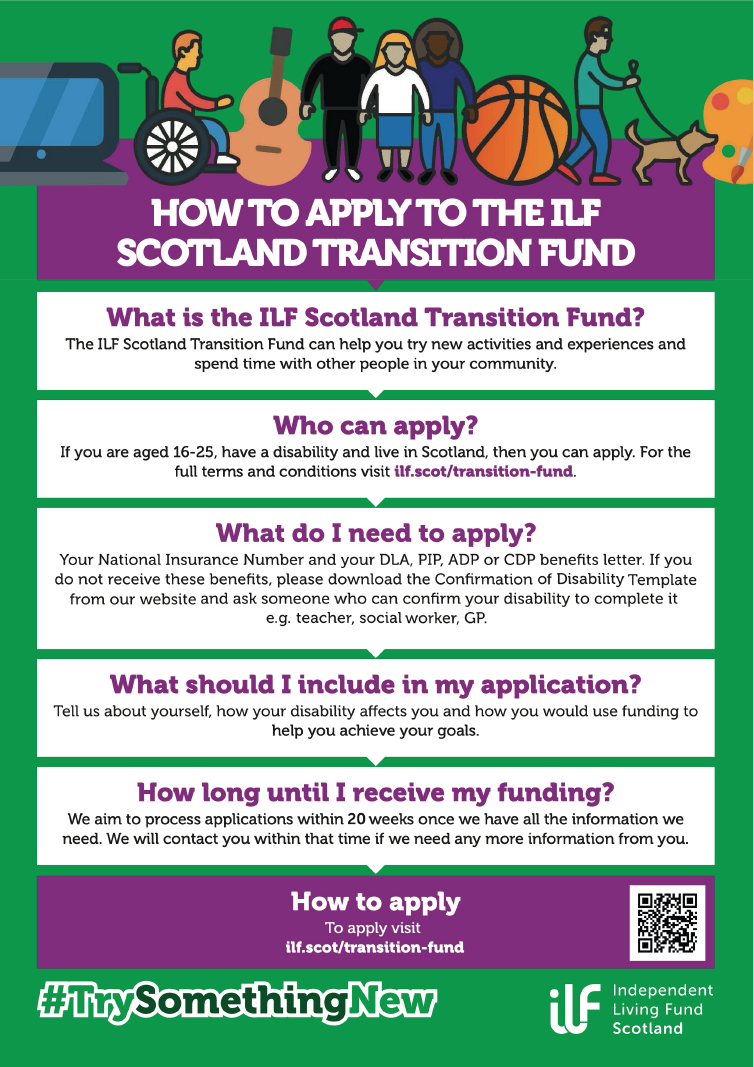 The front page of the Transition Fund leaflet