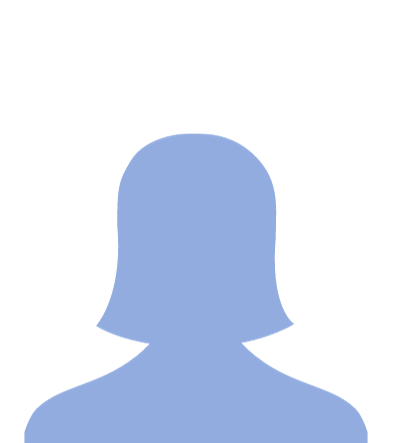 Generic blue image of the outline of a woman's head and shoulder.