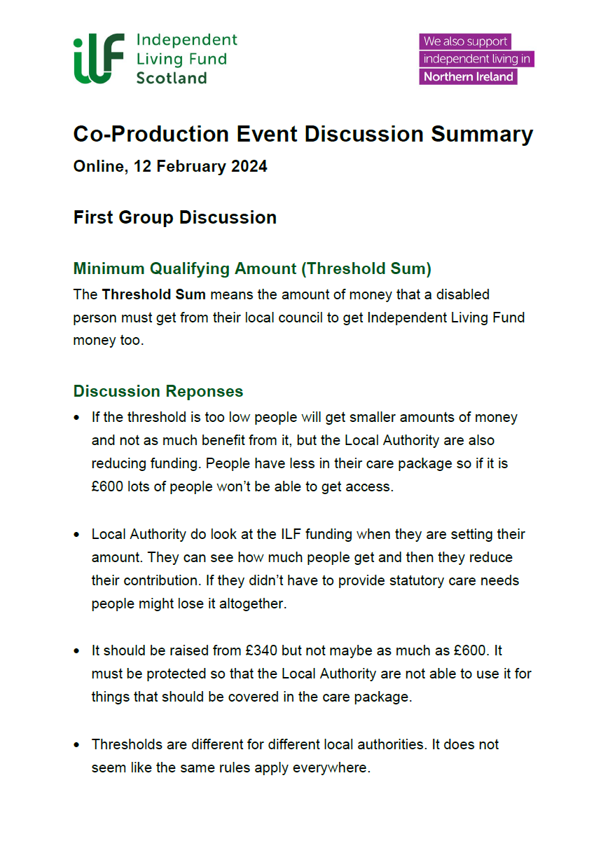 Co-Production Event Discussion Summary - Online 12 February - Front Cover