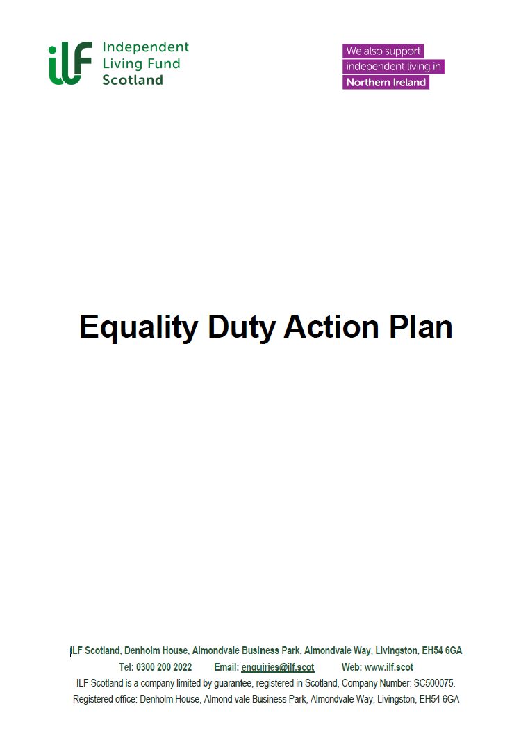 Front Page of the Equality Duty Action Plan - August 2026 - v07.0