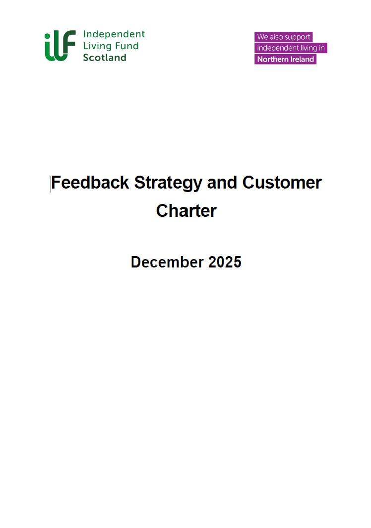The front page of the Feedback Strategy and Customer Charter