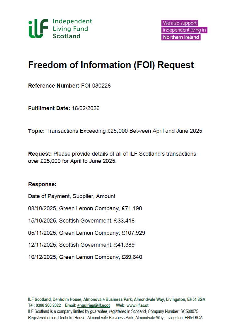 FOI-030226 Front Page. Transactions Exceeding 25,000