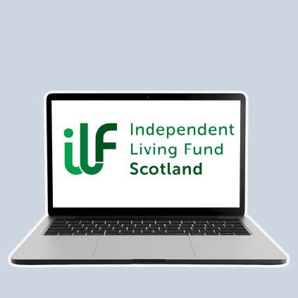 ILF Scotland logo on a laptop computer