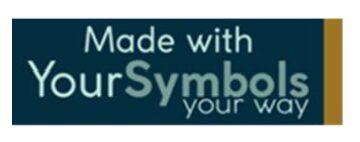 Logo reads made with your symbols your way.