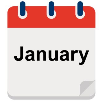 Calendar Icon that says January